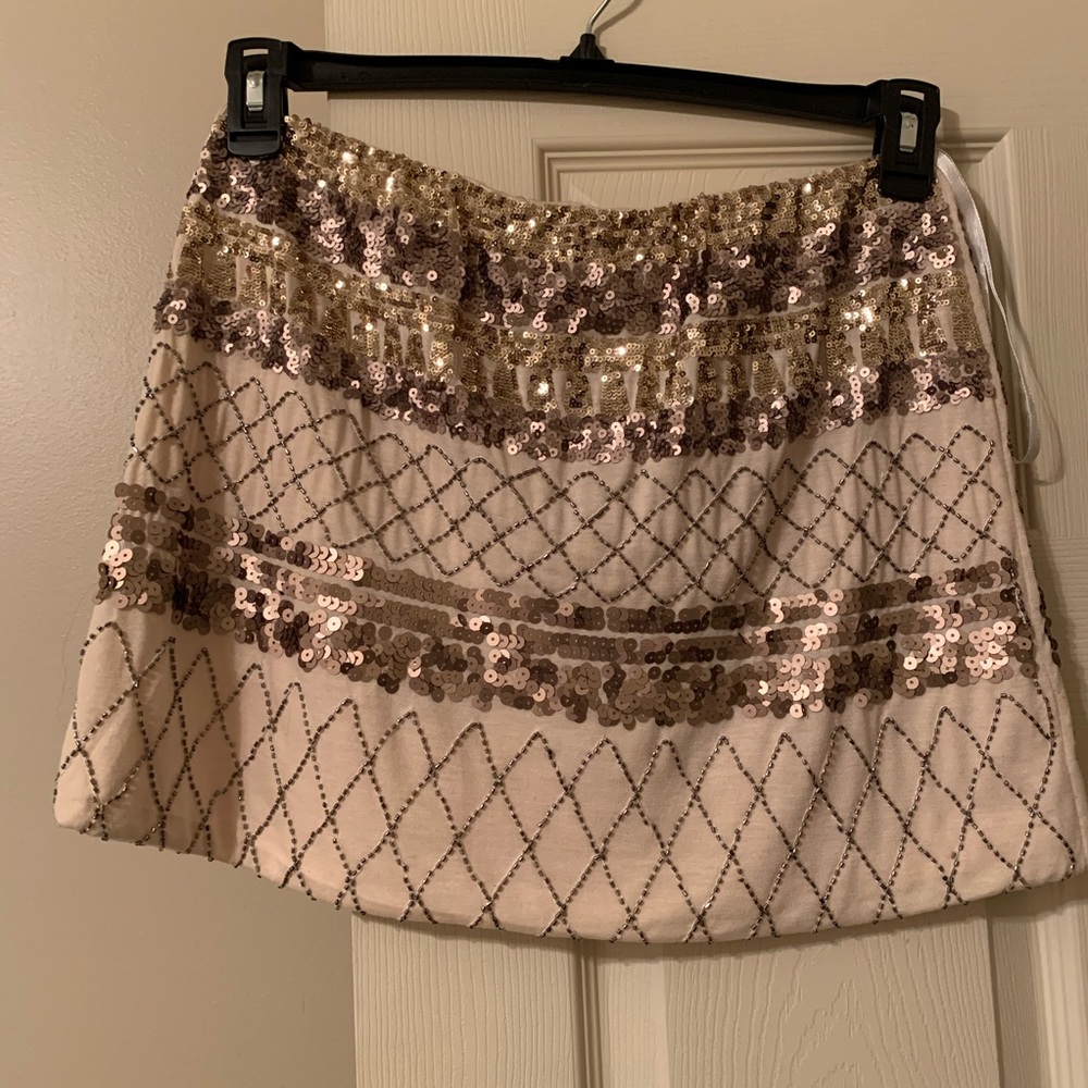 Gold Sequin Skirt